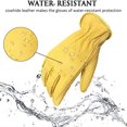 thumbnail image 4 of 1 pair leather driver gloves garden gloves for truck driving warehouse general work, 4 of 5