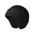 thumbnail image 1 of Beanie Cap Solid Color Ear Protection Unisex Knitted Thickened Warm Couple Hat for Daily Wear, 1 of 10