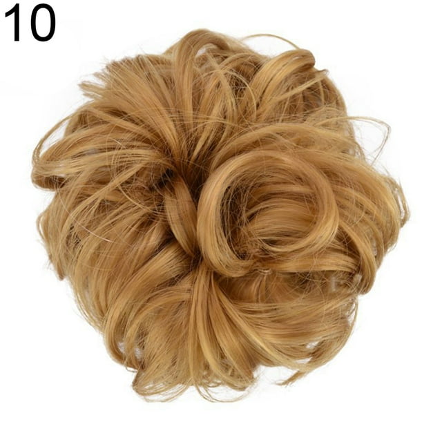 Flmtop Extension de Chignon pour Femmes Mode Ondulée Bouclée Chignons Beigne Perruque Postiche