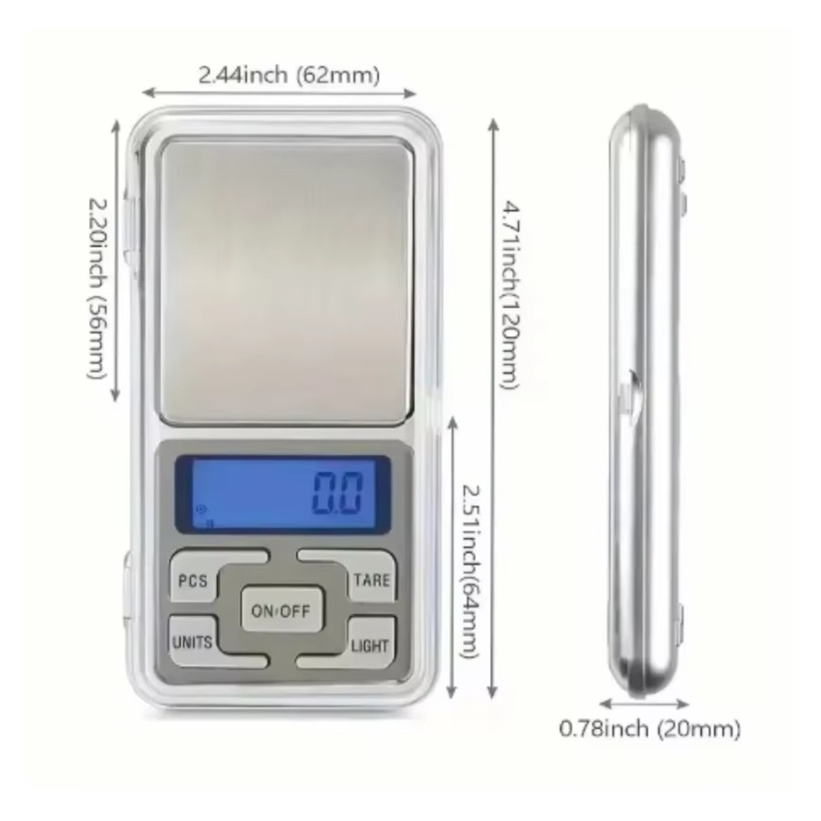 Digital Scale,Pocket Scale,LED Backlight Display,for Kitchen,Jewellery,Drug,Tea,Yeast,Coffee ,High-Precision Weighing Technology