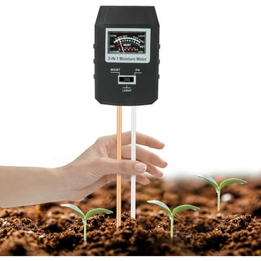 3 in 1 Soil PH Meter Water Moisture Sunlight Tester Plant Flowers ...