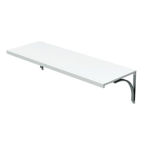 4 ft. x 16 in. Premium Solid Wood Shelf Kit, White