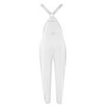 thumbnail image 4 of HBFAGFB Jumpsuits for Women Comfortable Warm Overalls Versatile Rompers with Zipper Pocket White Size M, 4 of 5