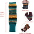 thumbnail image 4 of YooGuoGuo Women Long Leg Warmers Winter Bohemian Cover Boot Cuffs Knit Crochet Over Knee Christmas Boho, 4 of 7