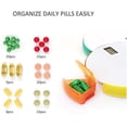 thumbnail image 4 of Dispensador de pastillas semanal con alarma Organizador de pastillas de medicina de 7 días con alarmas por día Pastillero inteligente portátil brillar Hogar, 4 of 5
