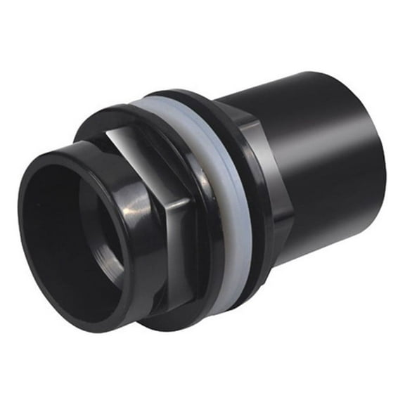 Aquarium Weld Threaded Tank Connector For Fish Pond Filter Pipe With Gasket 40Mm Smile Home