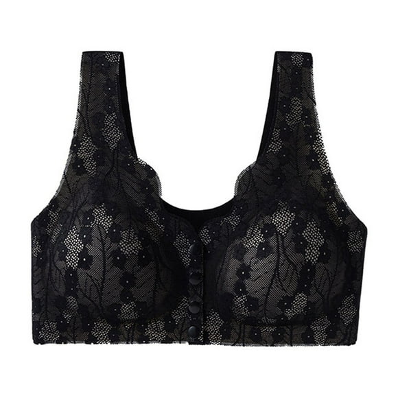Baikeli Bras for Breastfeeding Comfort Bras for Women Open Front Lounge Bras Breathable Lace Bras Underwear No Wire Bras Push Up Seamless Bras Best Deals Today on Clearance