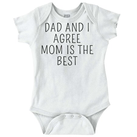 

Mom is the Best Cute Adorable Newborn Baby Boy Girl Romper Brisco Brands