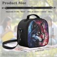 thumbnail image 5 of Jeiento Starry Sky Wolf Backpack for Boys Large Capacity Bookbag Set with Lunchbox Pencil Pouch Elementary School Bag 1st Grade School Supplies 3 in 1 Travel Daypack, 5 of 7