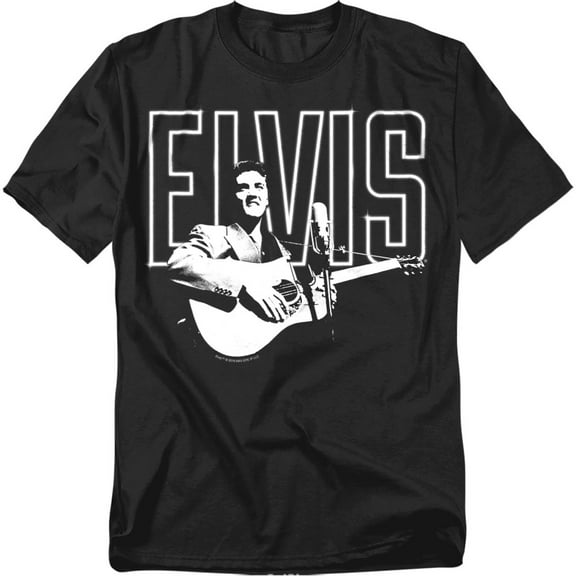 Elvis Presley T-Shirt White Glow Unisex Graphic Tee For Men & Women