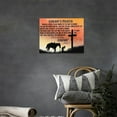 thumbnail image 2 of HFDF Vintage Cowboy Wall Art Western Cowboy Prayer Wall Decor Christian Cross Horse Cowboy Sign Pictures Canvas Print Painting Artwork Decorations for Living Room Office Bathroom 10x8inch Framed, 2 of 6
