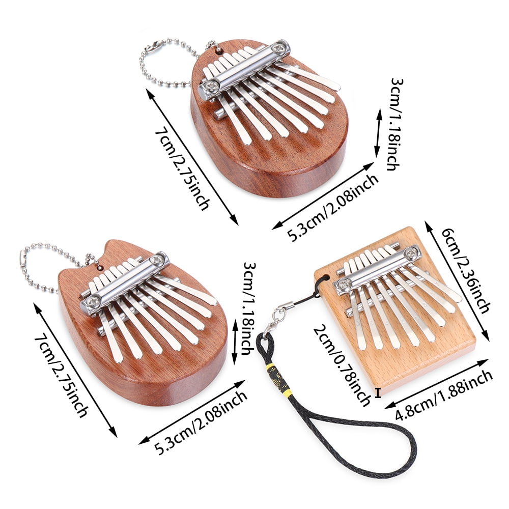 1pc Mini Kalimba 8 Keys Thumb Piano Great Sound Finger Keyboard