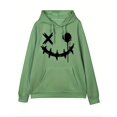 thumbnail image 2 of Sudadera Con Capucha Gráfica Para Hombre Con Sonrisa De Graffiti Y Colores Surtidos, Sudadera Con Capucha De Manga Larga Con Cordón Ligeramente Elástica Y Casual, Ropa De Hombre, 2 of 4