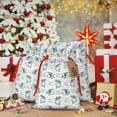 thumbnail image 6 of Honeii Music Shark Print Small Burlap Bags,Christmas Drawstring Treat Bags Gift Bags Reusable Candy Goodie Wrapping Bags for Holiday Party Favors Supplies -Medium, 6 of 9