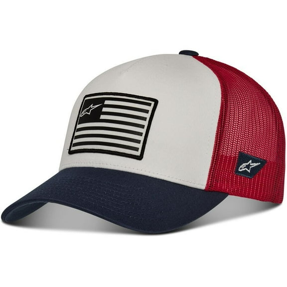 Alpinestars Flag Snapback Mesh Hat Navy/Red