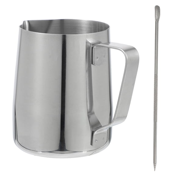 Phenofice Jarra Para Espuma De Leche En Acero Inoxidable Con Acabado Fácil De Limpiar Color Plata