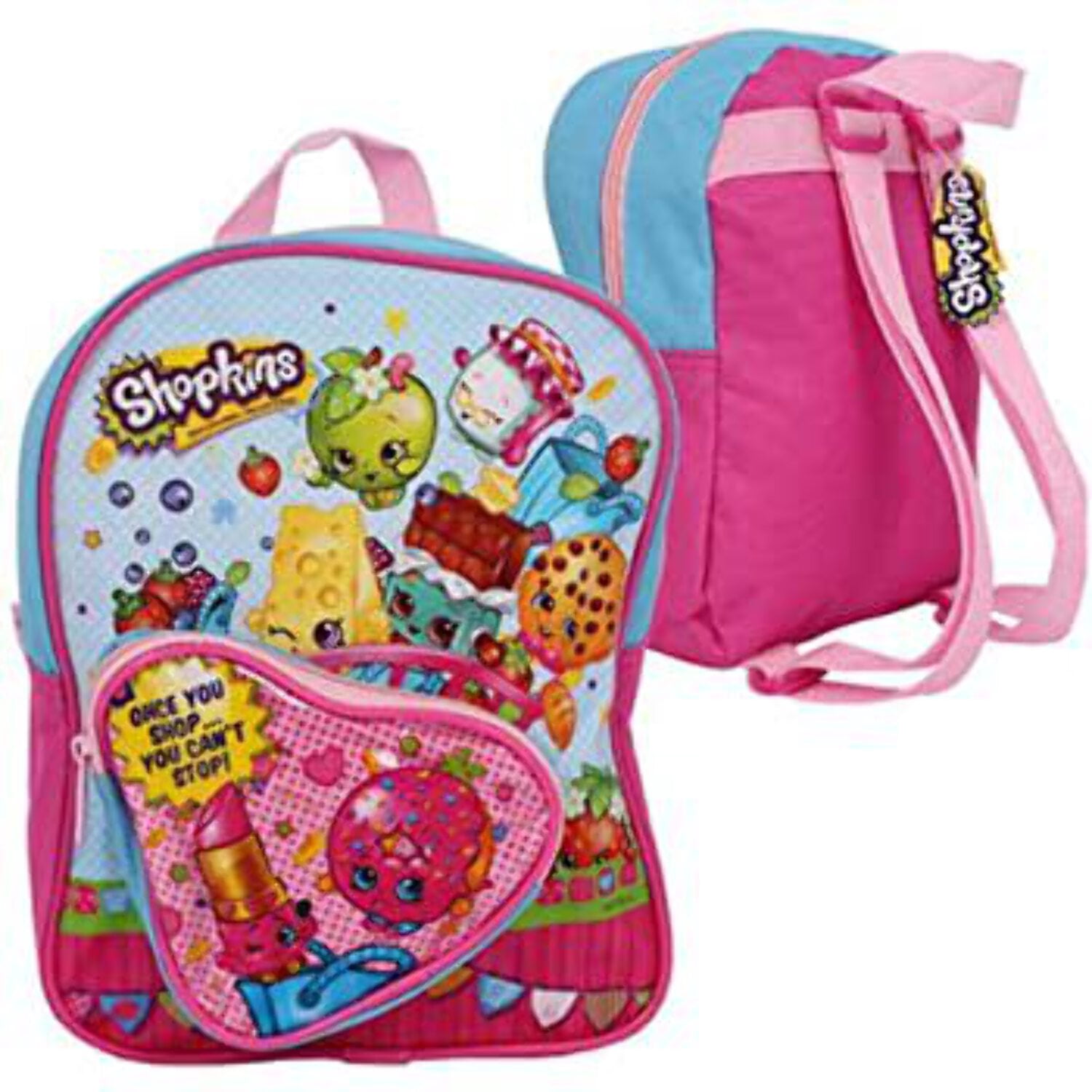 SHOPKINS PINK HEART MINI BACKPACK - 10"