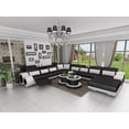 thumbnail image 4 of Sofá seccional de cuero moderno en forma de U, juego de 7 piezas, muebles para sala de estar, fabricantes de sofás de terciopelo para el hogar, 4 of 4