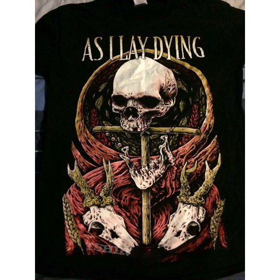 Rare! As I Lay Dying Tour T-shirt Unisex Cotton Full Size S to 5XL