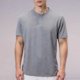 thumbnail image 1 of Tops para hombre, blusas y camisas de manga corta con cuello redondo para hombre, camiseta informal de entrenamiento al aire libre de color liso para hombre, camisa de manga corta con botones a presió, 1 of 9