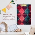 thumbnail image 4 of FORMRS Acrylic Clipboard with Low Profile Clip Standard A4 Letter Size, 12.5" x 9", Vibrant Green Tartan Pattern, 4 of 8
