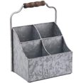 thumbnail image 2 of Rae Dunn Desktop Organizer – 4 Compartment Galvanized Steel Table Top Caddy, Stationary Holder – Decorative Storage for Cosmetics, Home and Office Supplies – “Create” Print- Rae Dunn by Designstyles, 2 of 4