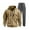 Khaki, variant on Aofany Fall Winter Sweatsuits For Men Long Sleeve 2 Piece Full Zip Hoodie Sweatpants Tracksuit Set Casual Comfy Sports Suits Jogging Suits For Men