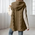 thumbnail image 4 of Gilet Cardigan à Capuche en Molleton Réversible à Fermeture Éclair devant, Veste Douce, Manteau pour l'Automne et l'Hiver, Tenue d'Extérieur Décontractée, Vestes et Manteaux en Molleton pour Femmes, Kaki, TG, 4 of 6
