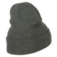 thumbnail image 3 of Corgi Dog Embroidered Long Beanie - Dk Grey OSFM, 3 of 5