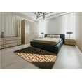 thumbnail image 4 of Ahgly Company Indoor Square Patterned Copper Brown Area Rugs, 7' Square, 4 of 6