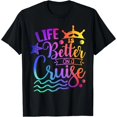 thumbnail image 1 of La vida es mejor en un crucero - Camiseta de Mujer para Vacaciones Familiares, 1 of 5