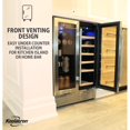thumbnail image 3 of Koolatron Dual Zone Wine Cooler Beverage Fridge, 3 of 6