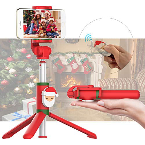 Selfie Stick Tripod Bluetooth Selfie Stick with Wireless Remote 360° Rotation for iPhone and Smartphones