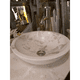 thumbnail image 1 of Lavabo Ovalin de Marmol Blanco DM Home Muebles y Decoracion Circular, 1 of 2