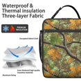 thumbnail image 2 of Camo and Oak Green Pattern Insulated Lunch Bag for Men Women,Waterproof Lunch Box for Work,Picnic or Travel,Thermal Insulation,10.63x9.06x3.54 Inches, 2 of 4