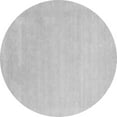 thumbnail image 1 of Ahgly Company Indoor Round Solid Gray Modern Area Rugs, 8' Round, 1 of 1