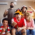 thumbnail image 3 of KAKOWELY Sombrero de animadora de fútbol, accesorio de disfraz, divertido sombrero con temática de fútbol (Alemania), 3 of 4
