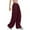 Burgundy, variant on Lovskoo 2024 Women's High Waisted Cargo Pants Travel Vintage Streetwear Baggy Stretchy Pants with 6 Pockets Drawstring Ankle Cuffs Black