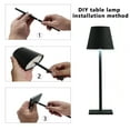 thumbnail image 3 of Book Reading Light, Cordless Table Lamp Simple Modern 3 Color Mode  For Bedroom Black,White, 3 of 8