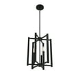 thumbnail image 4 of Matte Black Three Light Pendant from the Benson Collection, 4 of 5