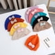 thumbnail image 4 of Boina de punto de otoño para niña con lazo a cuadros, gorro de calabaza de color caramelo para niña, bonito gorro de pintor, 4 of 6