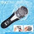 thumbnail image 3 of Rirool Electric Callus Remover for Feet with Vacuum, Rechargeable Foot File with 3 Quartz Heads & 2 Speeds, IPX7 Waterproof, LCD Display, 10-in-1 Pedicure Kit for Dead Skin Removal, Black, 3 of 7