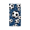 thumbnail image 2 of weibbin Beach Towel Soccer Print Microfiber Quick Dry Absorbent Bath Towel for Pool Beach 55x27 in, 2 of 6