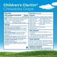 thumbnail image 6 of Claritin Allergy Medicine for Kids, Loratadine Antihistamine Grape Chewable Tablets, 30 Ct, 6 of 24