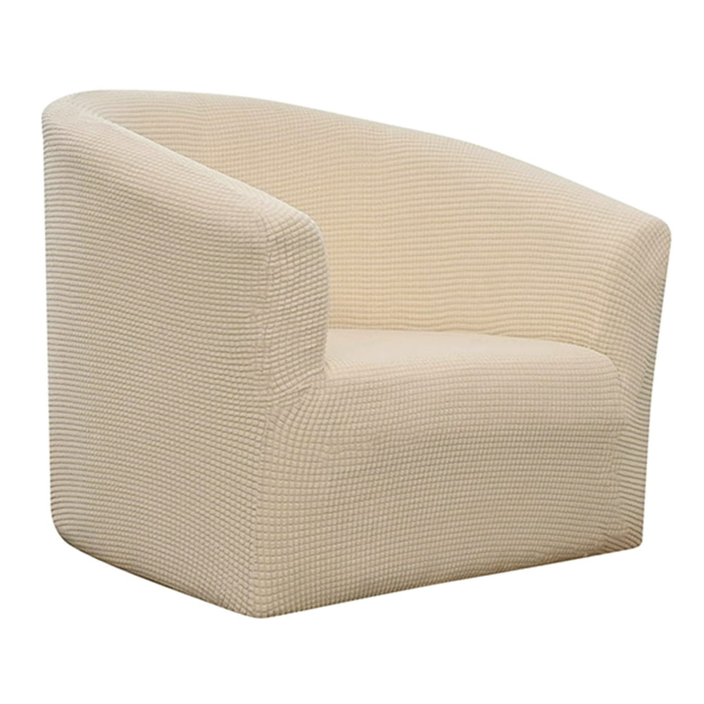 Hododo Elastic Spandex Solid Home Decor Jacquard Tub Chair Slipcove