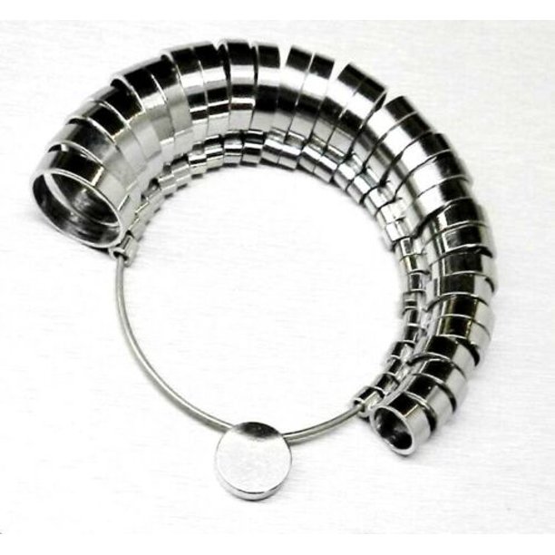 Metal Finger Gauge Set Ring Sizer Wide Band Graduated 115 Measuring