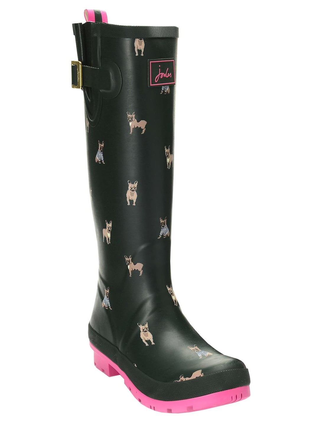 Joules Joules Welly Print Tall Rain Boots Olive Dogs US Size 10