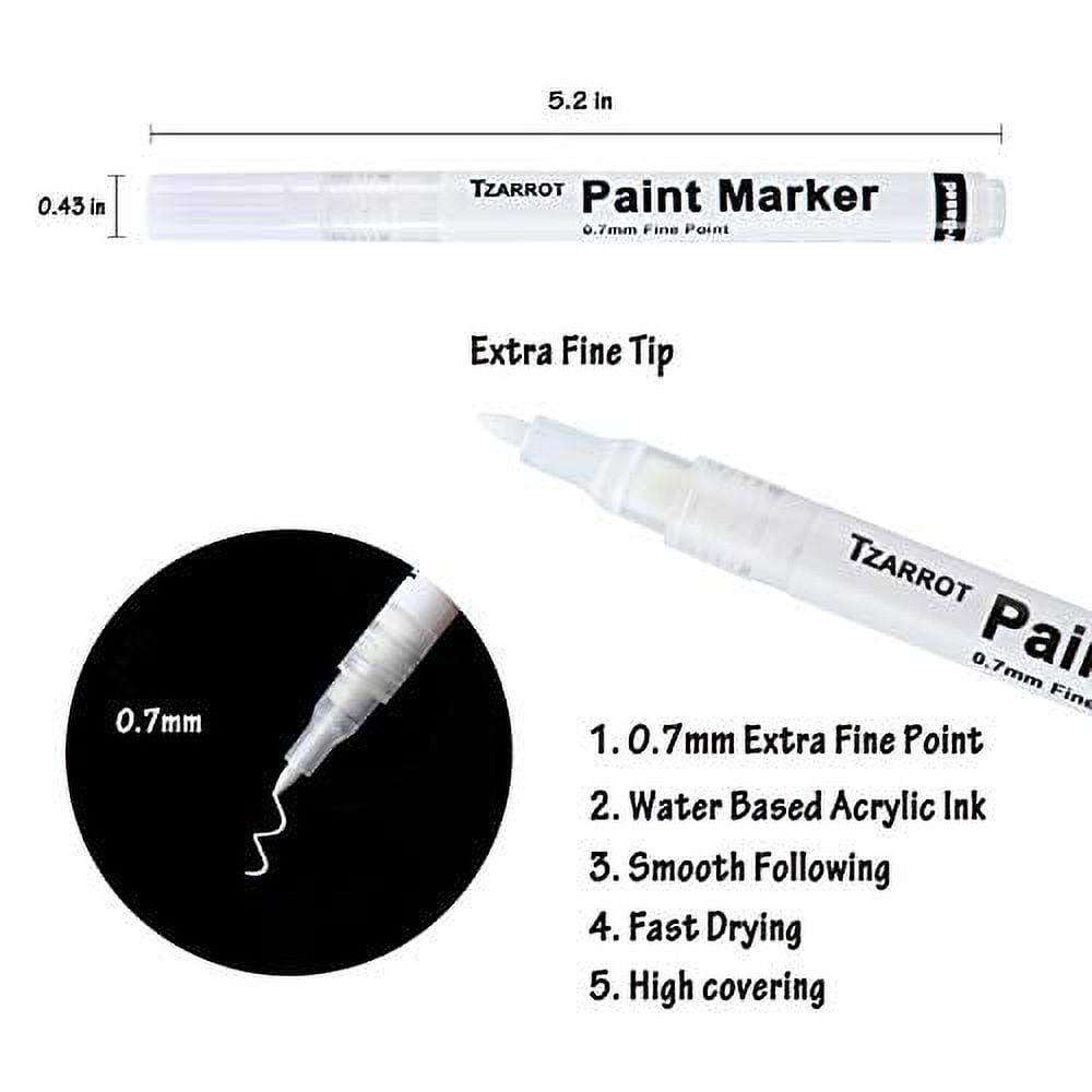 Acrylic Paint Pen, WHITE 7mm < Peddlers Den