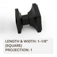 thumbnail image 4 of Wood Grip Modern Square Knobs Matte Black, 4 of 7
