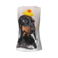 thumbnail image 5 of Fotbe Dachshund Sitting in Bathtub Womens Loose Fit Casual Flowy Slim-Fit Tank Tops Athletic Round Neck Trendy Sleeveless Summer Tops for Gym and Yoga-Large, 5 of 9
